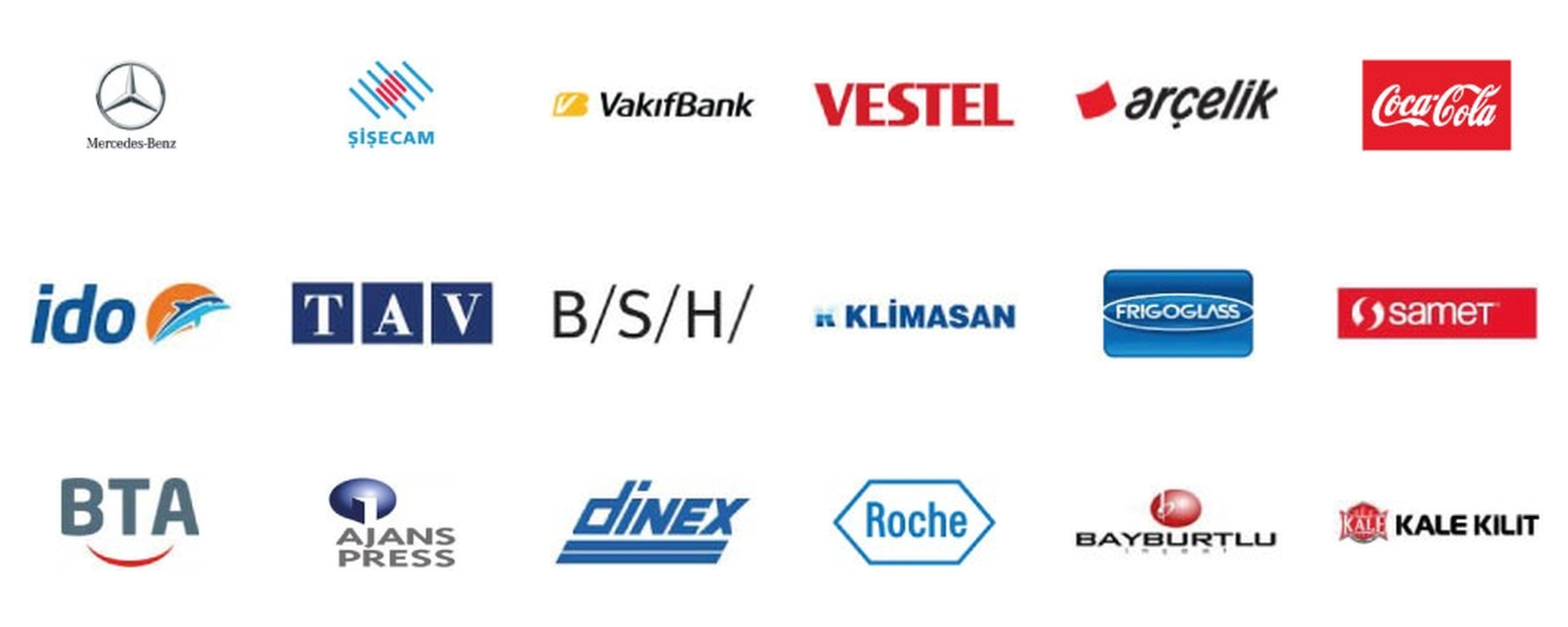 Doğrular İnşaat referans markaları: Mercedes-Benz, Şişecam, Vakıfbank, Vestel, Coca-Cola, Arçelik, İDO, TAV, BSH, Klimasan, Samet Kalıp, BTA, Ajans Press, Dinex, Roche, Bayburtlu, Kale Kilit ve diğerleri